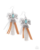 Southwestern Selfie - Blue Earrings - Paparazzi Accessories Earrings Bedazzle Me Pretty Mobile Fashion Boutique