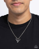 Speeding Up - Black Mens Necklace - Paparazzi Accessories Mens Necklace Bedazzle Me Pretty Mobile Fashion Boutique