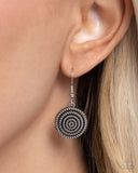 Spiral Sass - Black Necklace - Paparazzi Accessories Necklace Bedazzle Me Pretty Mobile Fashion Boutique