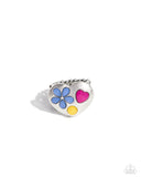 Spirited Shapes - Blue Ring - Paparazzi Accessories Ring Bedazzle Me Pretty Mobile Fashion Boutique