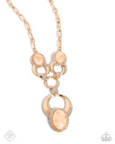 Spirited Softness - Gold Necklace - Paparazzi Accessories Necklace Bedazzle Me Pretty Mobile Fashion Boutique