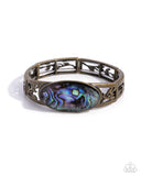 Spliced Santa Fe - Brass Bracelet - Paparazzi Accessories Bracelet Bedazzle Me Pretty Mobile Fashion Boutique