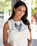 Spotlight Stunner - Blue Necklace - Paparazzi Accessories Necklace Bedazzle Me Pretty Mobile Fashion Boutique