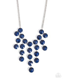 Spotlight Stunner - Blue Necklace - Paparazzi Accessories Necklace Bedazzle Me Pretty Mobile Fashion Boutique