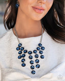Spotlight Stunner - Blue Necklace - Paparazzi Accessories Necklace Bedazzle Me Pretty Mobile Fashion Boutique