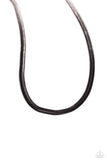 Spray Paint Sass - Black Necklace - Paparazzi Accessories Necklace Bedazzle Me Pretty Mobile Fashion Boutique