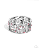 Spring Greetings - Pink Bracelet - Paparazzi Accessories Bracelet Bedazzle Me Pretty Mobile Fashion Boutique