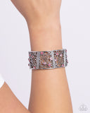 Spring Greetings - Pink Bracelet - Paparazzi Accessories Bracelet Bedazzle Me Pretty Mobile Fashion Boutique