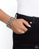 Spring Greetings - White Bracelet - Paparazzi Accessories Bracelet Bedazzle Me Pretty Mobile Fashion Boutique