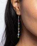 Square Slope - Multi Earrings - Paparazzi Accessories Earrings Bedazzle Me Pretty Mobile Fashion Boutique