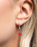 Squared Sweetheart - Red Necklace - Paparazzi Accessories Necklace Bedazzle Me Pretty Mobile Fashion Boutique
