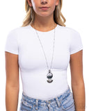STACK In Business - Black Necklace - Paparazzi Accessories Necklace Bedazzle Me Pretty Mobile Fashion Boutique