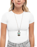 STACK In Business - Brass Necklace - Paparazzi Accessories Necklace Bedazzle Me Pretty Mobile Fashion Boutique