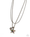 Stackable Stars - Brass Necklace - Paparazzi Accessories Necklace Bedazzle Me Pretty Mobile Fashion Boutique
