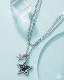Stackable Stars - Green Necklace - Paparazzi Accessories Necklace Bedazzle Me Pretty Mobile Fashion Boutique