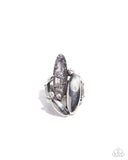 Stacked Sass - Silver Ring - Paparazzi Accessories Ring Bedazzle Me Pretty Mobile Fashion Boutique
