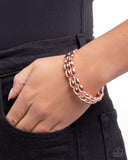 Stacked Statement - Copper Bracelet - Paparazzi Accessories Bracelet Bedazzle Me Pretty Mobile Fashion Boutique