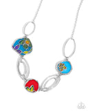 Stained Glass Statement - Multi Necklace - Paparazzi Accessories Necklace Bedazzle Me Pretty Mobile Fashion Boutique