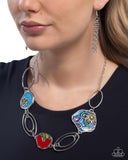 Stained Glass Statement - Multi Necklace - Paparazzi Accessories Necklace Bedazzle Me Pretty Mobile Fashion Boutique