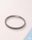 Stainless Surety - Silver Bracelet - Paparazzi Accessories Bracelet Bedazzle Me Pretty Mobile Fashion Boutique