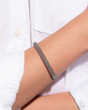 Stainless Surety - Silver Bracelet - Paparazzi Accessories Bracelet Bedazzle Me Pretty Mobile Fashion Boutique