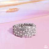 Standard of Care - White Ring - Paparazzi Accessories Ring Bedazzle Me Pretty Mobile Fashion Boutique