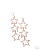 Star-Crossed Success - Gold Earrings - Paparazzi Accessories Earrings Bedazzle Me Pretty Mobile Fashion Boutique
