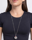 Star-Spangled Sass - Red Necklace - Paparazzi Accessories Necklace Bedazzle Me Pretty Mobile Fashion Boutique