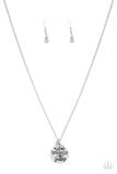 Star-Spangled Sass - White Necklace - Paparazzi Accessories Necklace Bedazzle Me Pretty Mobile Fashion Boutique