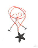 Starfish Sentiment - Orange Necklace - Paparazzi Accessories Necklace Bedazzle Me Pretty Mobile Fashion Boutique