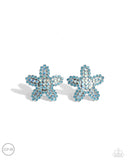 Starfish Serenade - Blue Clip-On Earrings - Paparazzi Accessories Clip-On Bedazzle Me Pretty Mobile Fashion Boutique