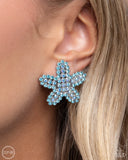 Starfish Serenade - Blue Clip-On Earrings - Paparazzi Accessories Clip-On Bedazzle Me Pretty Mobile Fashion Boutique