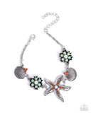 Starfish Solo - Orange Complete Look  - Paparazzi Accessories Bedazzle Me Pretty Mobile Fashion Boutique