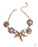 Starfish Song - Blue Complete Look  - Paparazzi Accessories Bedazzle Me Pretty Mobile Fashion Boutique