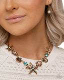 Starfish Song - Blue Complete Look  - Paparazzi Accessories Bedazzle Me Pretty Mobile Fashion Boutique