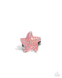 Starfish Souvenir - Orange Ring - Paparazzi Accessories Ring Bedazzle Me Pretty Mobile Fashion Boutique
