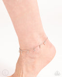 Stargazing Night - Silver Anklet - Paparazzi Accessories Anklet Bedazzle Me Pretty Mobile Fashion Boutique