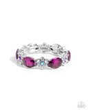 Staycation Sparkle - Pink Bracelet - Paparazzi Accessories Bracelet Bedazzle Me Pretty Mobile Fashion Boutique