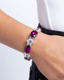 Staycation Sparkle - Pink Bracelet - Paparazzi Accessories Bracelet Bedazzle Me Pretty Mobile Fashion Boutique