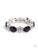 Staycation Sparkle - Purple Bracelet - Paparazzi Accessories Bracelet Bedazzle Me Pretty Mobile Fashion Boutique