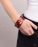Steal Your Heart - Red Bracelet - Paparazzi Accessories Bracelet Bedazzle Me Pretty Mobile Fashion Boutique