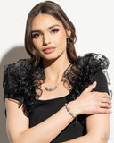 Steampunk Season - White Bracelet - Paparazzi Accessories Bracelet Bedazzle Me Pretty Mobile Fashion Boutique