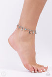 Stellar Sashay - Blue Anklet - Paparazzi Accessories Anklet Bedazzle Me Pretty Mobile Fashion Boutique