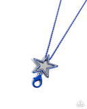 Stellar Search - Blue Lanyard - Paparazzi Accessories Lanyard Bedazzle Me Pretty Mobile Fashion Boutique