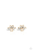 Stellar Showcase - Gold Post Earrings - Paparazzi Accessories Post Earrings Bedazzle Me Pretty Mobile Fashion Boutique