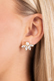 Stellar Showcase - Gold Post Earrings - Paparazzi Accessories Post Earrings Bedazzle Me Pretty Mobile Fashion Boutique