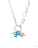 Stellar Sighting - Blue Necklace - Paparazzi Accessories Necklace Bedazzle Me Pretty Mobile Fashion Boutique