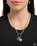 Stellar Sighting - Blue Necklace - Paparazzi Accessories Necklace Bedazzle Me Pretty Mobile Fashion Boutique