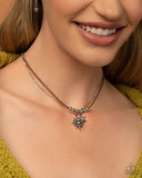 Stellar Sojourn - Brown Necklace - Paparazzi Accessories Necklace Bedazzle Me Pretty Mobile Fashion Boutique