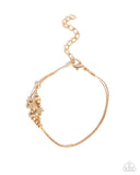 Stellar Specialty - Gold Bracelet - Paparazzi Accessories Bracelet Bedazzle Me Pretty Mobile Fashion Boutique